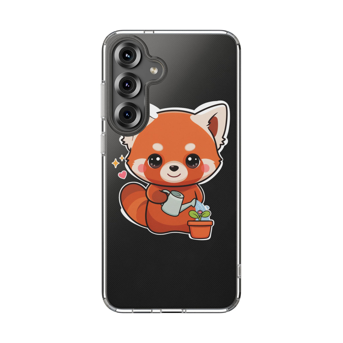 Red Panda Phone Case, Cute Plant Lover Gift