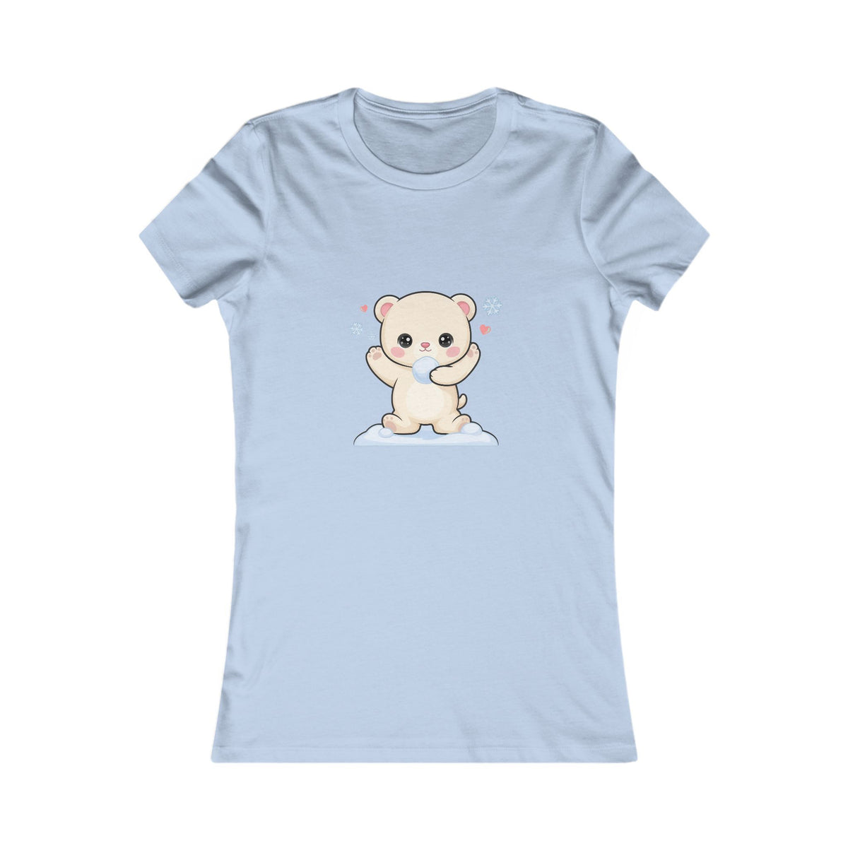 Kawaii Polar Bear T-Shirt for Playful Winter Outfits
