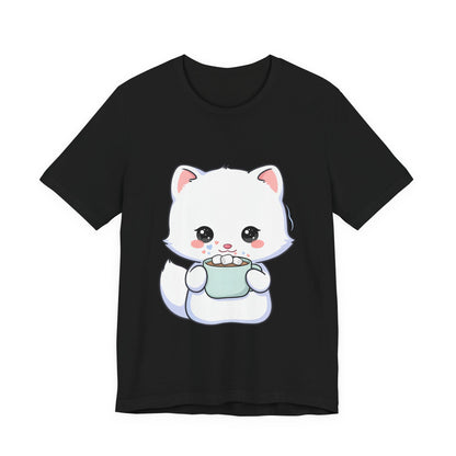 Kawaii Arctic Fox T-Shirt for Cozy Winter Gift Giving