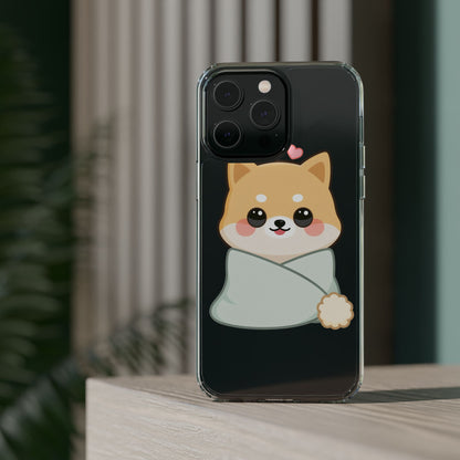 Kawaii Shiba Inu Phone Case, Cozy Valentine Gift