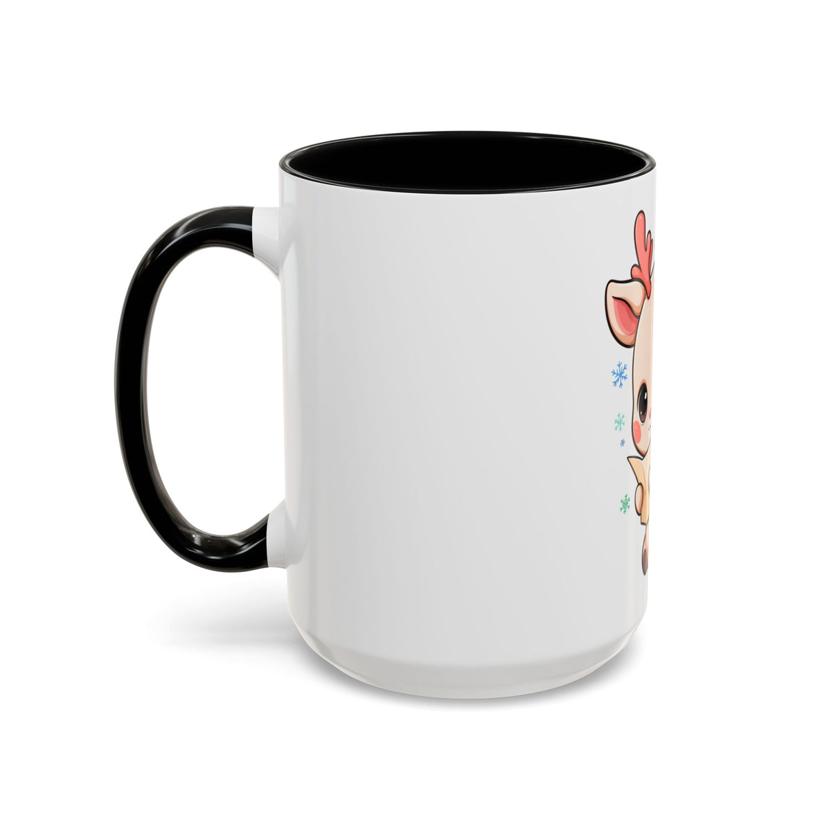 Christmas Reindeer Accent Coffee Mug for Cozy Holiday Mornings