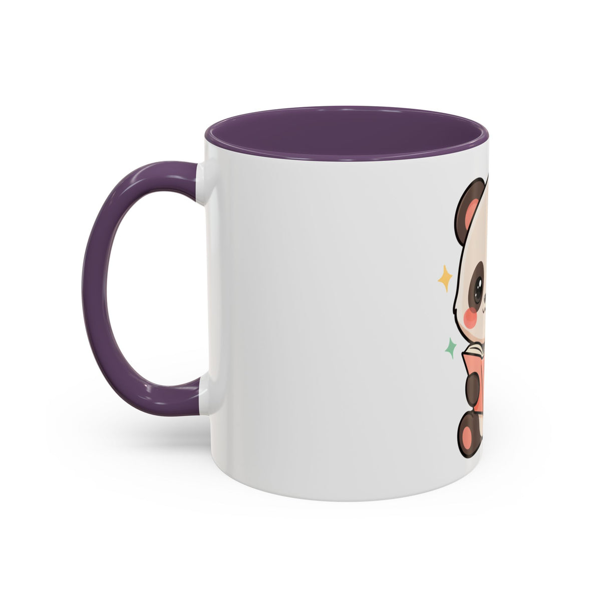 Kawaii Panda Reading Mug, Cute Book Lover Coffee Cup