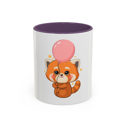 Kawaii Red Panda Accent Coffee Mug for Cute Animal Fans