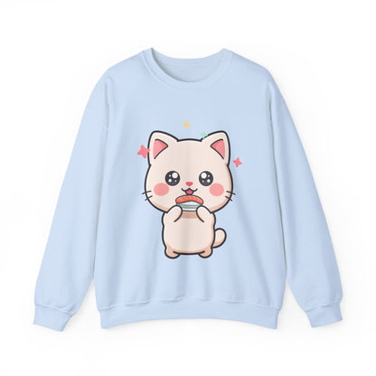 Kawaii Cat Sushi Sweatshirt for Cute Cat Lovers