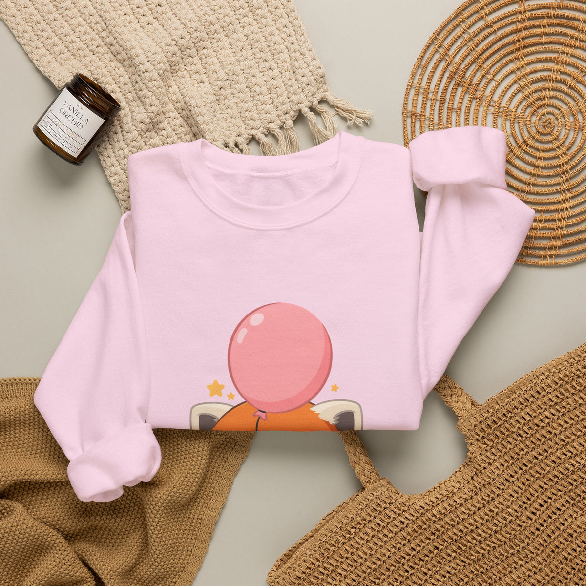 Kawaii Red Panda Sweatshirt, Cute Balloon Animal Gift