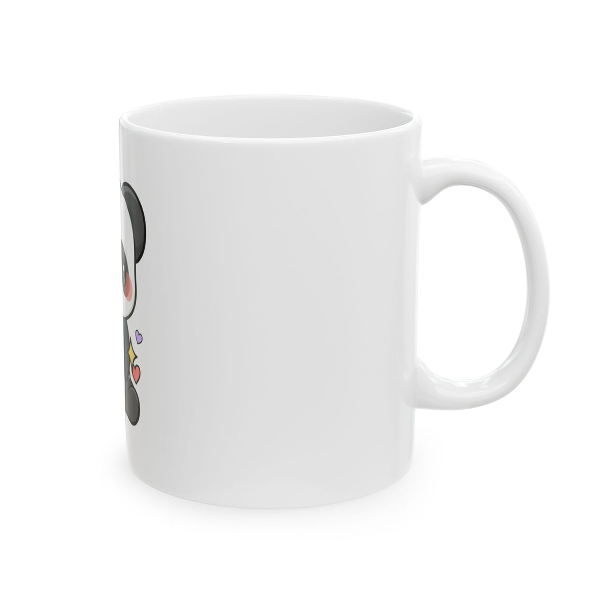 Cute Panda Mug, Kawaii Plant Lover Ceramic Coffee Mug