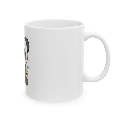 Cute Panda Mug, Kawaii Plant Lover Ceramic Coffee Mug
