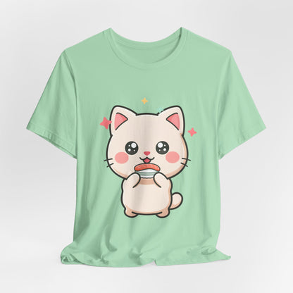 Kawaii Sushi Cat T-Shirt for Cat and Sushi Lovers