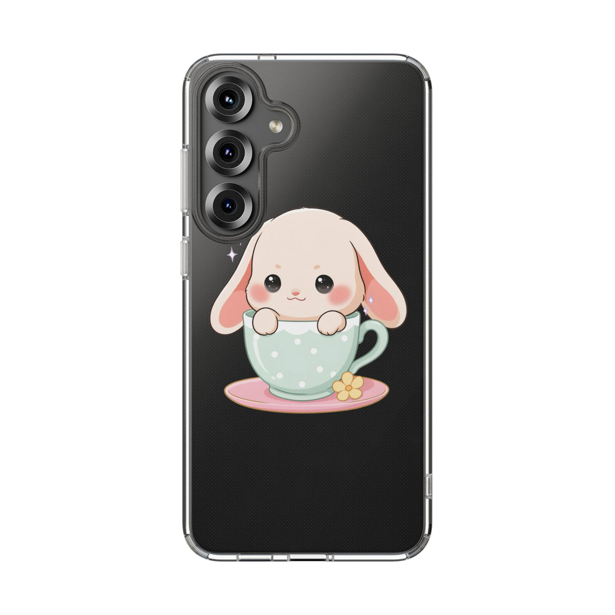 Kawaii Bunny Phone Case, Cute Teacup Rabbit