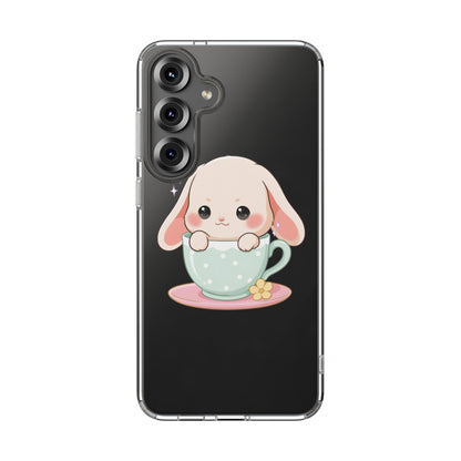 Kawaii Bunny Phone Case, Cute Teacup Rabbit