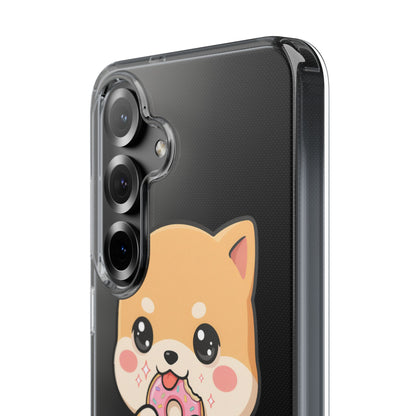 Kawaii Shiba Inu Phone Case with Donut