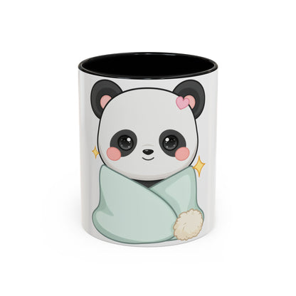 Kawaii Panda Accent Coffee Mug for Cozy Moments