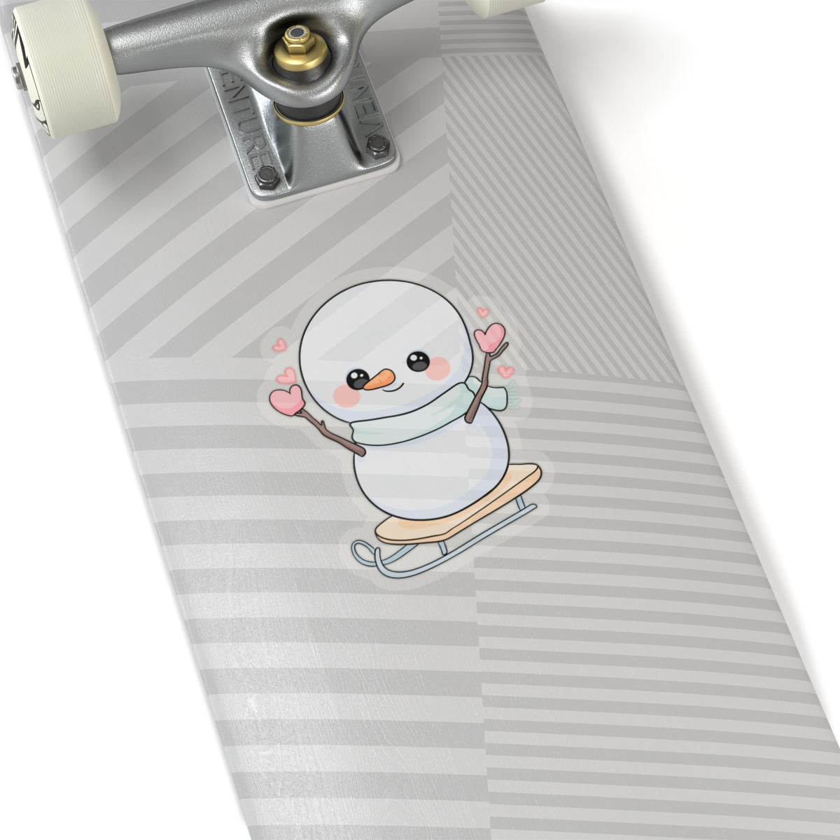 Kawaii Snowman Sticker for Cozy Winter Journals