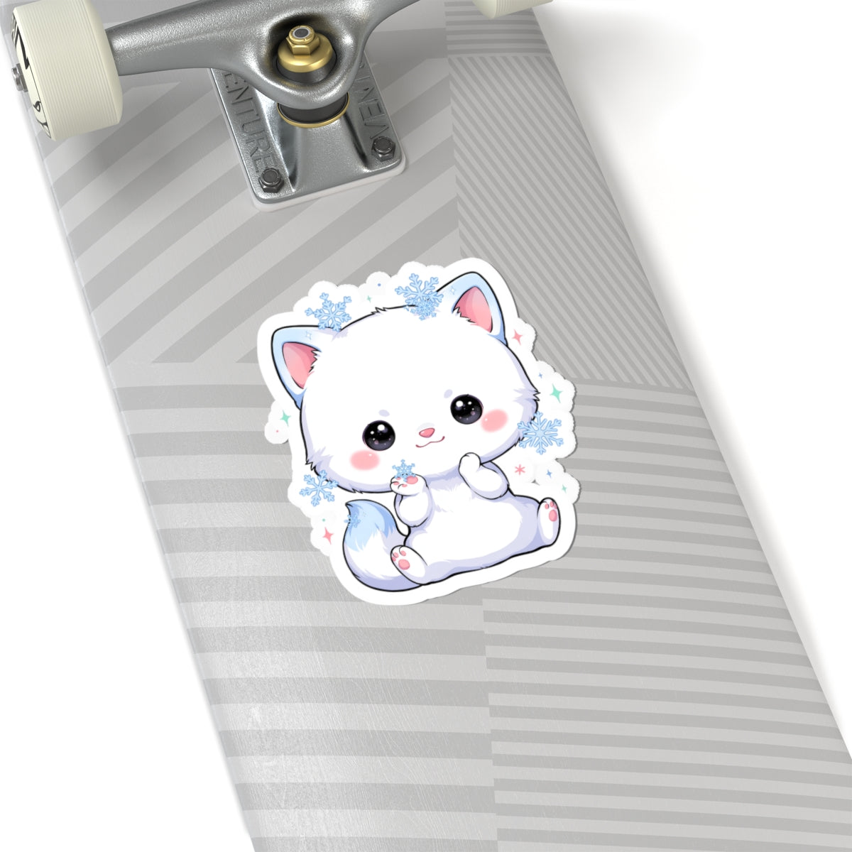 Arctic Fox Sticker, Cute Winter Gift for Fox Lovers