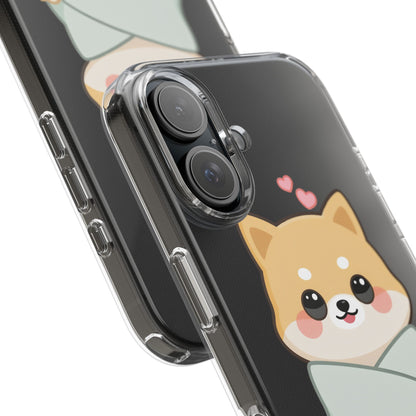 Kawaii Shiba Inu Phone Case, Cozy Valentine Gift