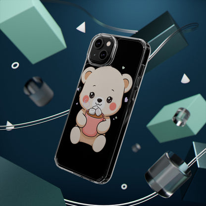 Kawaii Polar Bear Phone Case with Hot Cocoa