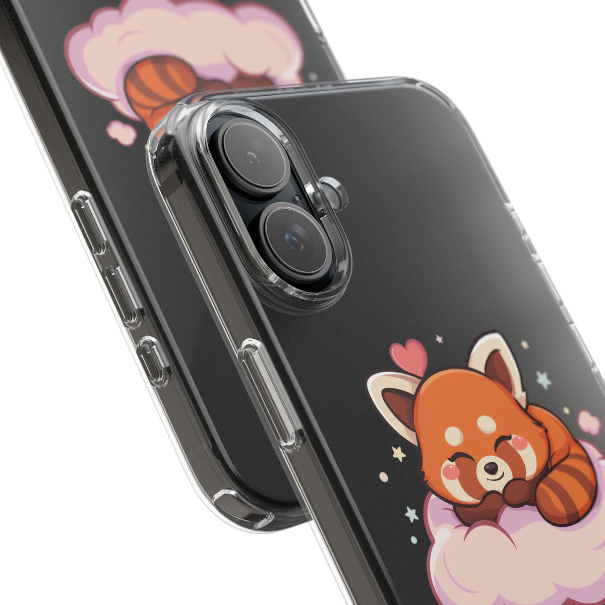 Cute Red Panda Phone Case, Dreamy Kawaii Cloud Art