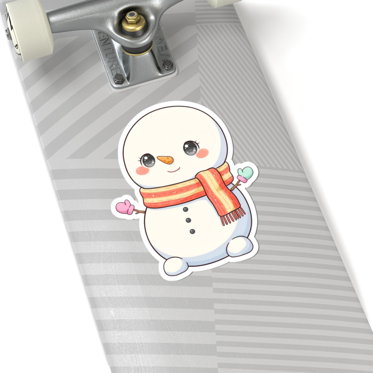 Kawaii Snowman Christmas Sticker for Holiday Gifts