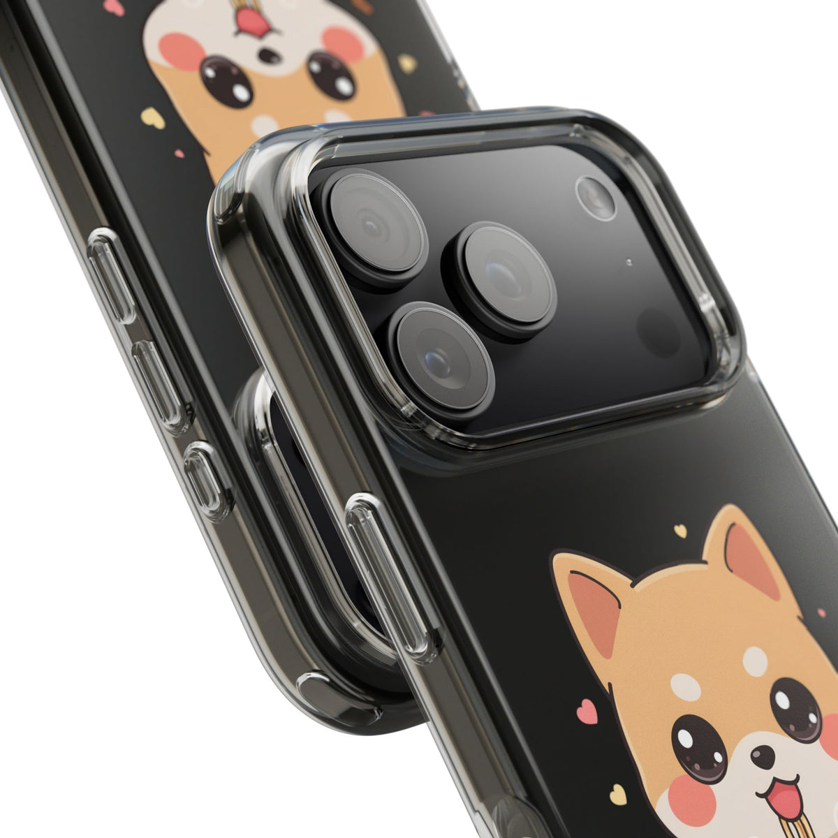 Kawaii Shiba Inu Ramen Clear Impact-Resistant Case