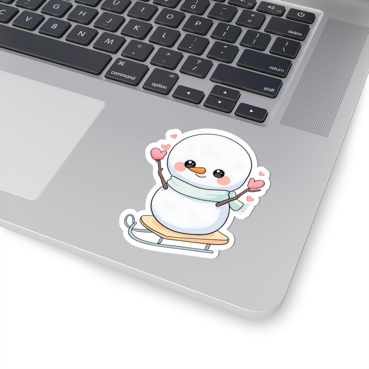 Kawaii Snowman Sticker for Cozy Winter Journals