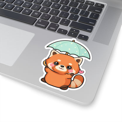 Kawaii Red Panda Sticker for Laptop and Journal Decor