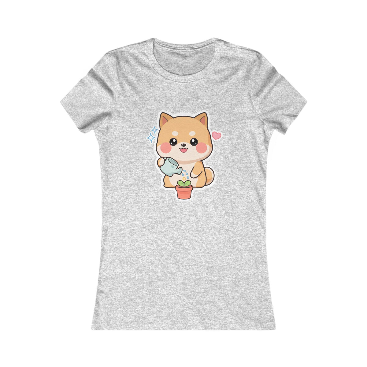 Kawaii Shiba Inu Plant Lover Women's Favorite Tee