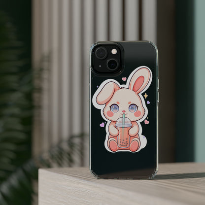 Kawaii Bunny Bubble Tea Phone Case for Boba Lovers