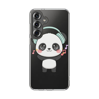 Kawaii Panda Phone Case with Headphones
