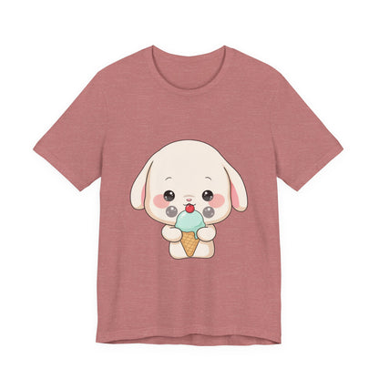 Kawaii Bunny Ice Cream Tee for Cute Style Lovers
