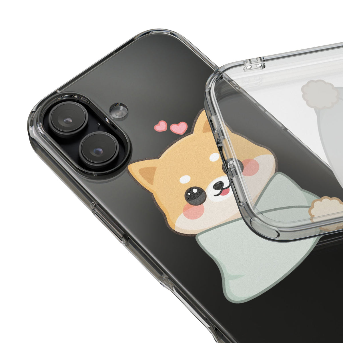 Kawaii Shiba Inu Phone Case, Cozy Valentine Gift