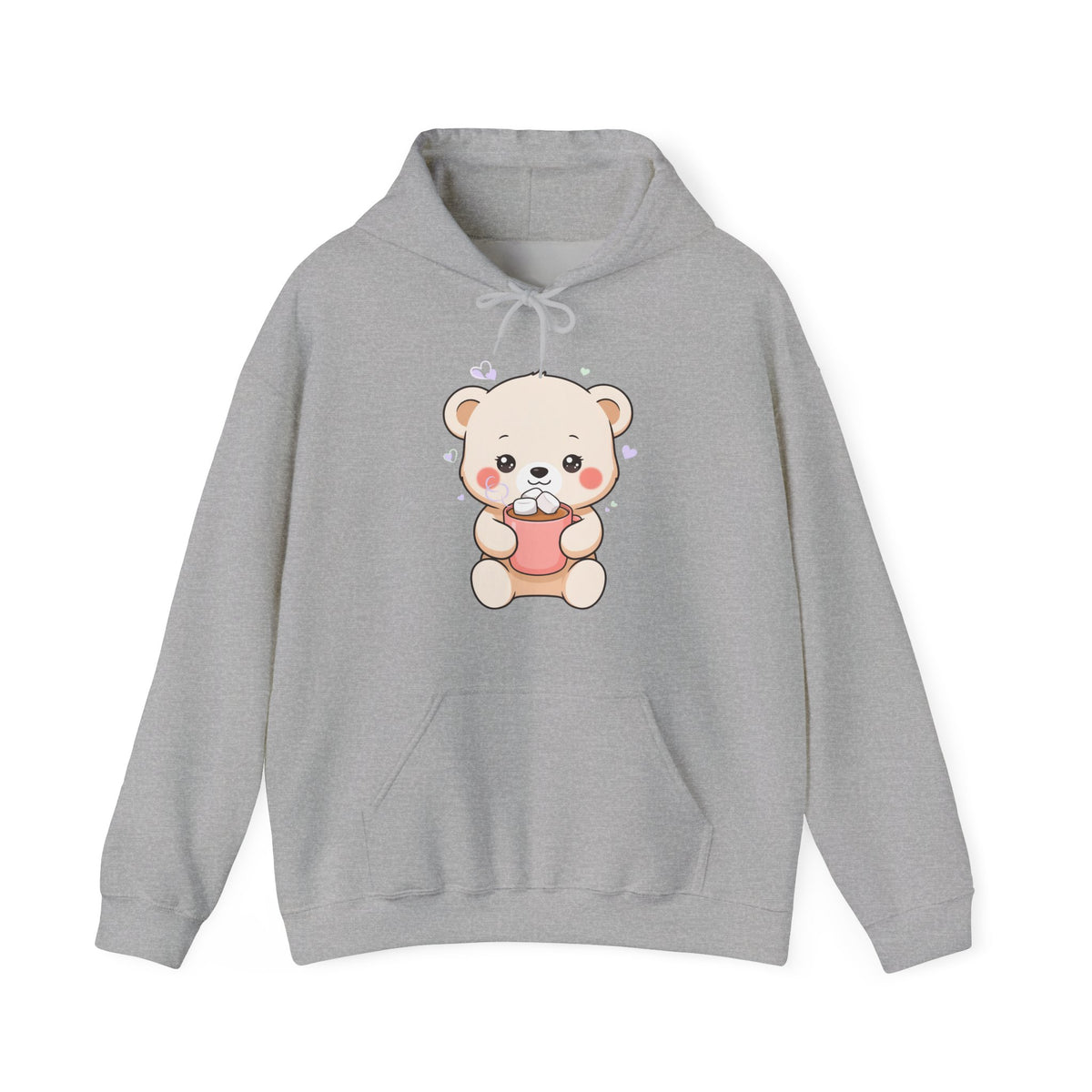 Kawaii Polar Bear Hoodie – Cozy Cocoa Cub Sweatshirt
