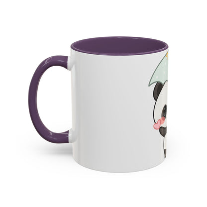 Cute Panda Accent Coffee Mug for Rainy Day Sips