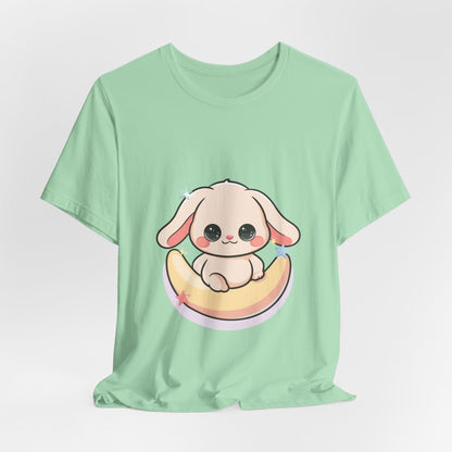 Kawaii Bunny Moon T-Shirt for Cute Style Lovers