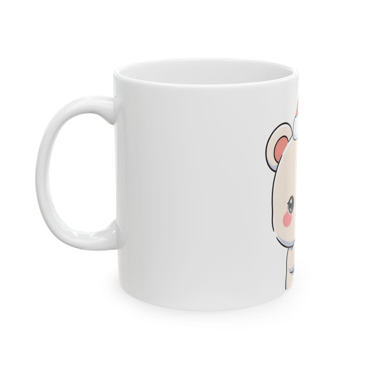 Kawaii Polar Bear Christmas Mug, 11oz or 15oz