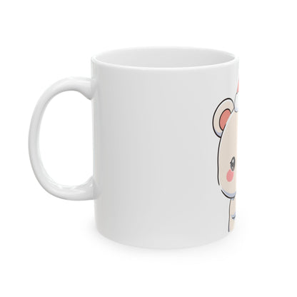 Kawaii Polar Bear Christmas Mug, 11oz or 15oz