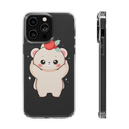 Kawaii Christmas Bear Phone Case for Cozy Holiday Days