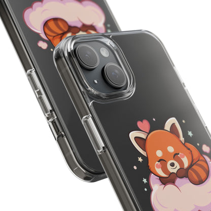 Cute Red Panda Phone Case, Dreamy Kawaii Cloud Art