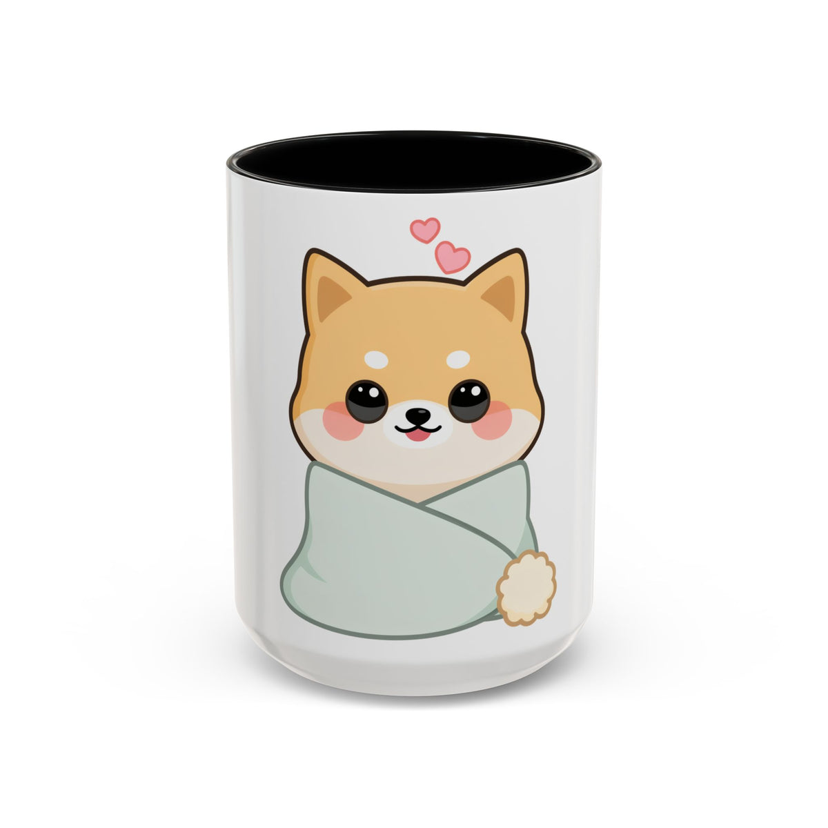 Kawaii Shiba Inu Accent Coffee Mug for Cozy Moments