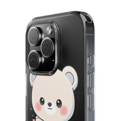 Kawaii Polar Bear Phone Case with Fairy Lights
