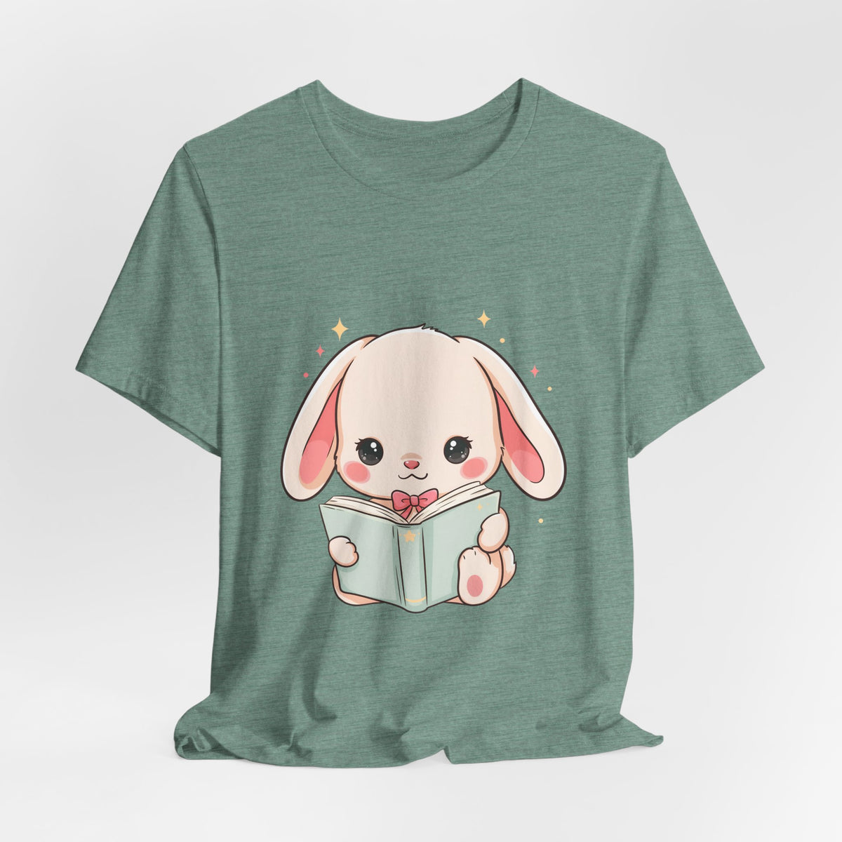 Book Lover Bunny T-Shirt – Cute Kawaii Reader Tee