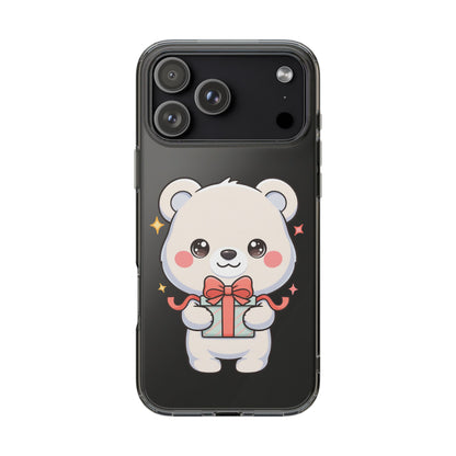 Kawaii Polar Bear Gift Phone Case for Holiday Gifting