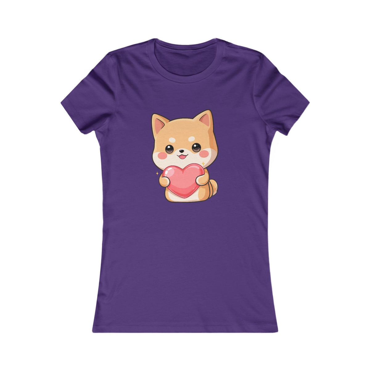 Kawaii Shiba Inu Women's Tee – Cute Heart Dog Shirt