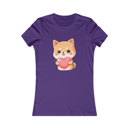 Kawaii Shiba Inu Women's Tee – Cute Heart Dog Shirt