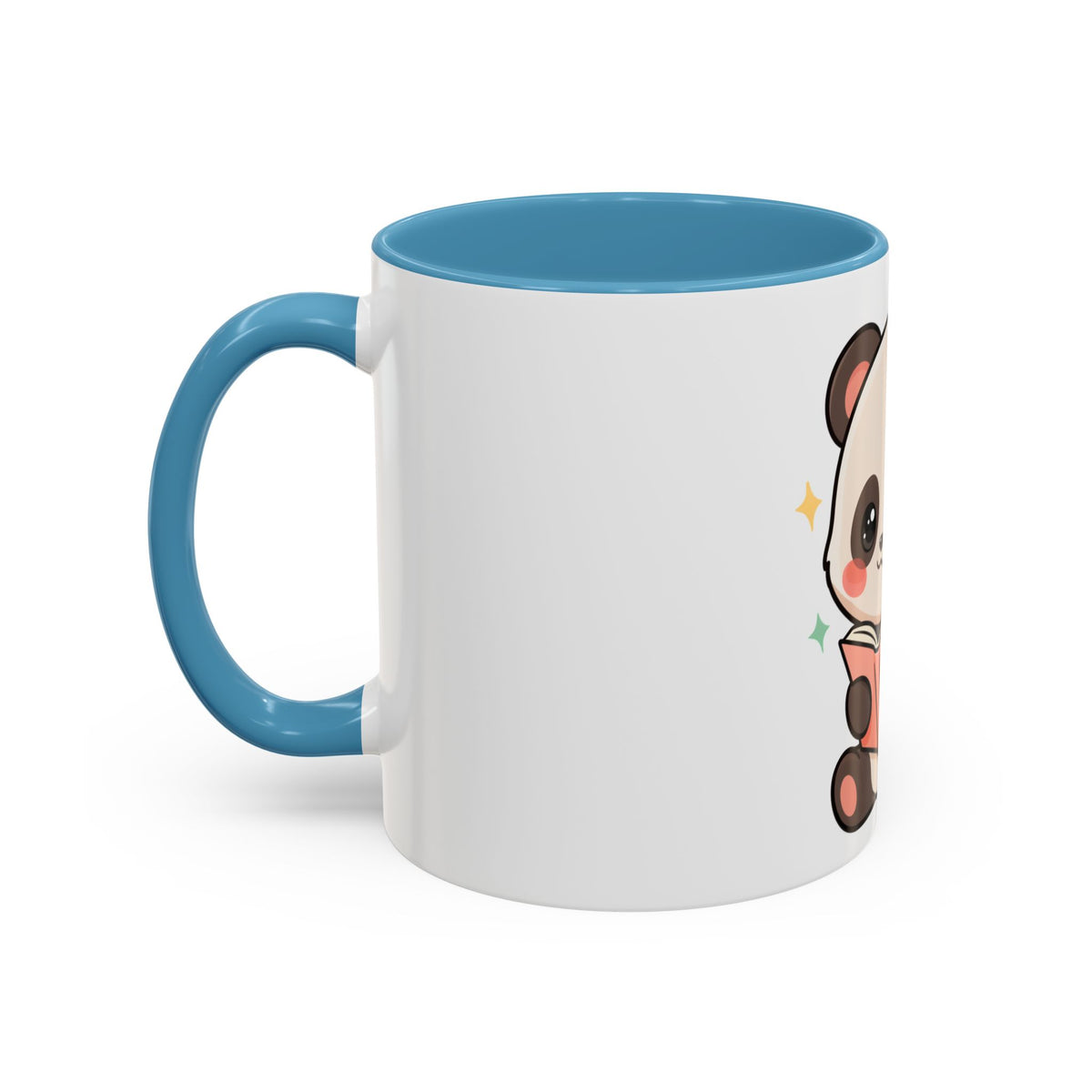 Kawaii Panda Reading Mug, Cute Book Lover Coffee Cup