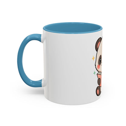 Kawaii Panda Reading Mug, Cute Book Lover Coffee Cup