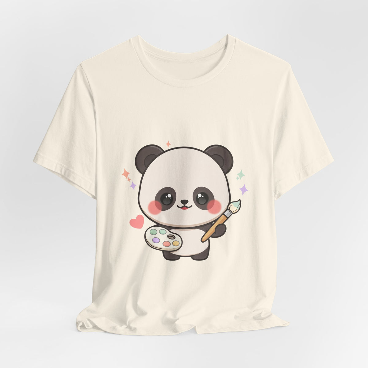 Kawaii Panda Artist T-Shirt for Creative Panda Fans