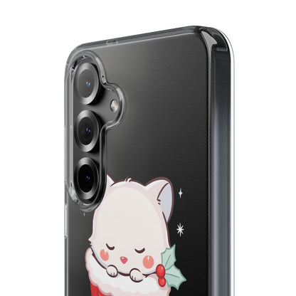Christmas Fox Phone Case, Cute Holiday Stocking Gift