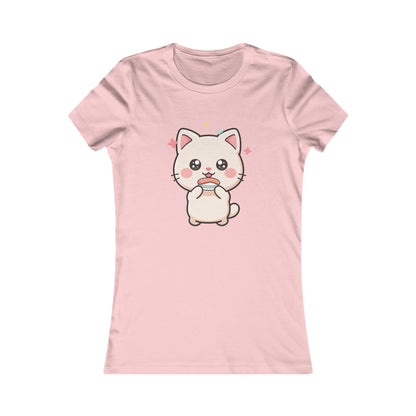 Kawaii Cat Sushi Women's Tee for Cute Casual Outfits