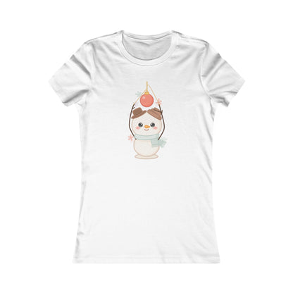 Kawaii Christmas Snowman Women's Favorite Tee