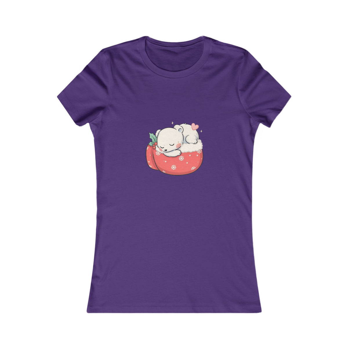 Kawaii Polar Bear Christmas Tee for Cozy Holiday Fans